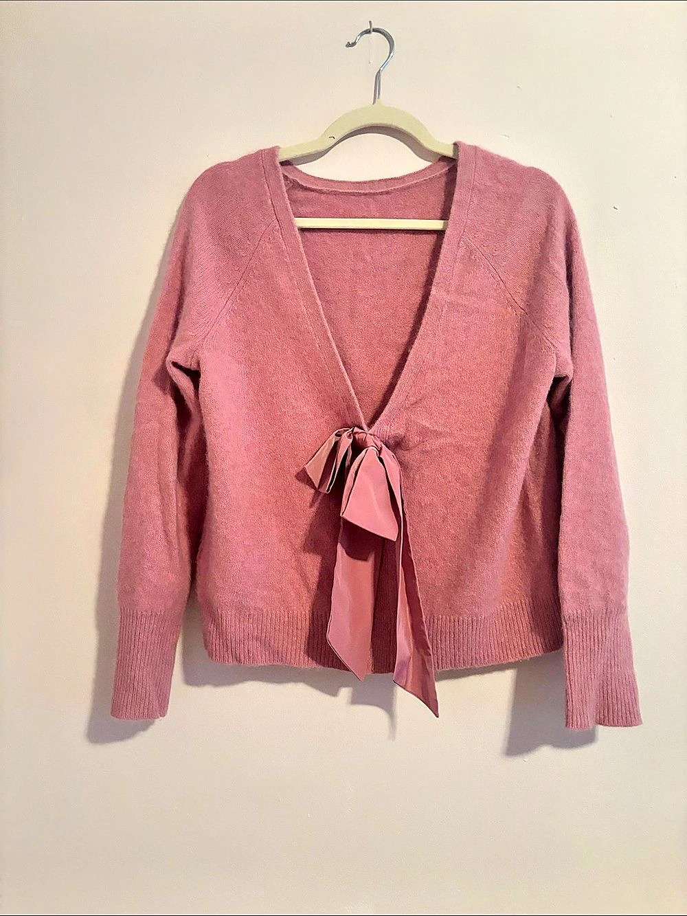 Vineyard Vines Pink Sweater with Bow Back Detail Like New